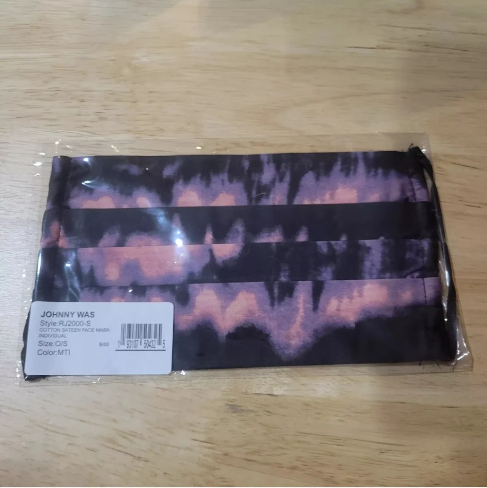 JOHNNY WAS Face Mask Set‎ Pack of 5 Washable CottonFloral Print New Sealed